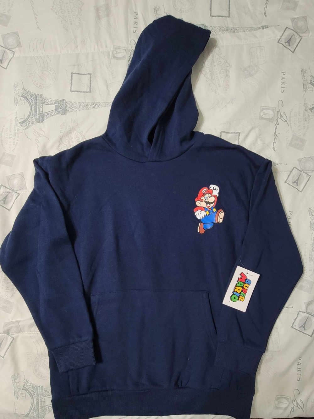 Kids Super Mario Navy Hoodie